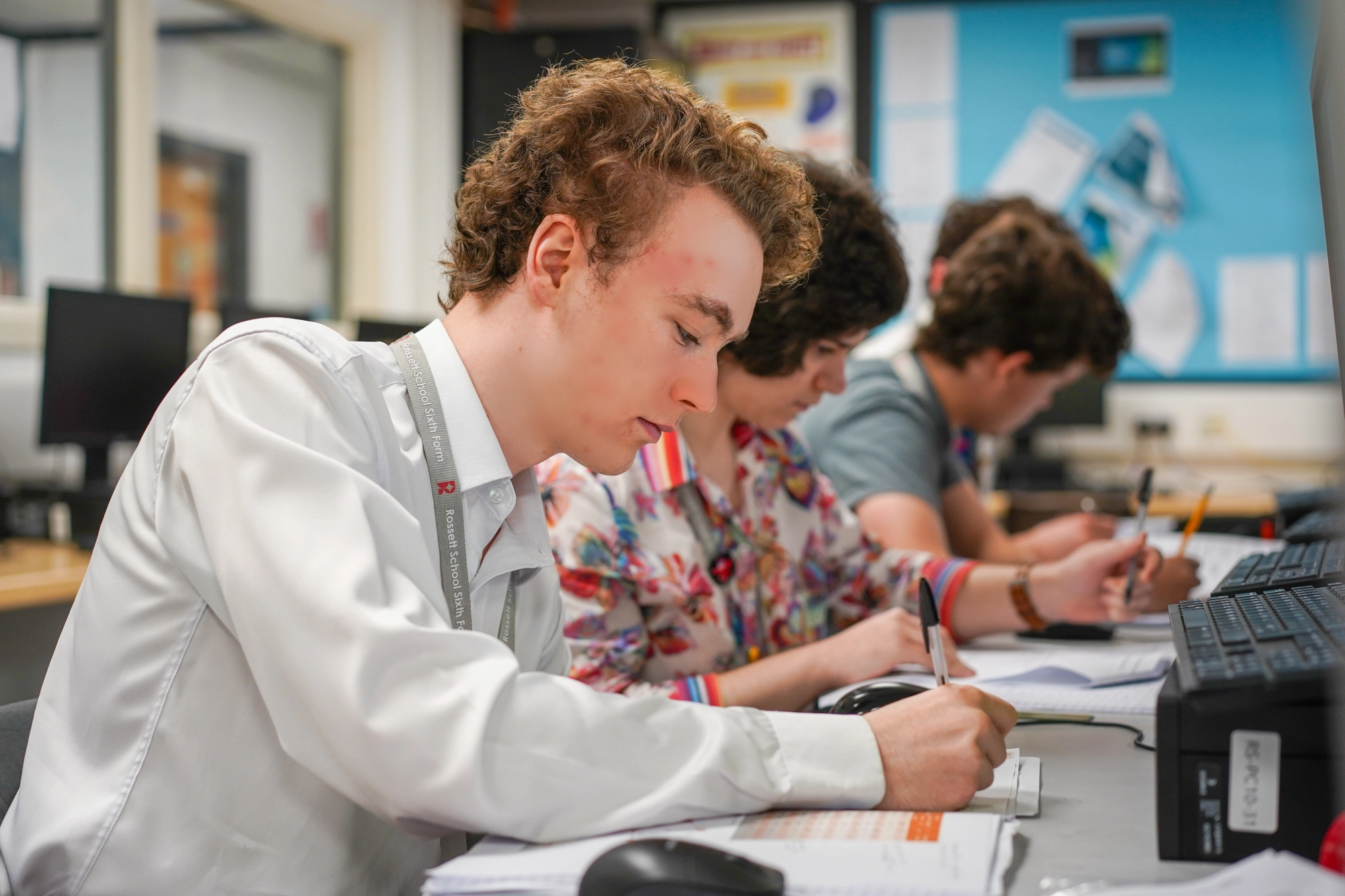 Rossett Sixth Form - Student Studying